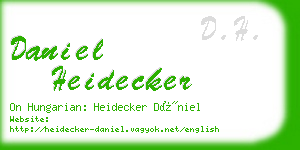 daniel heidecker business card